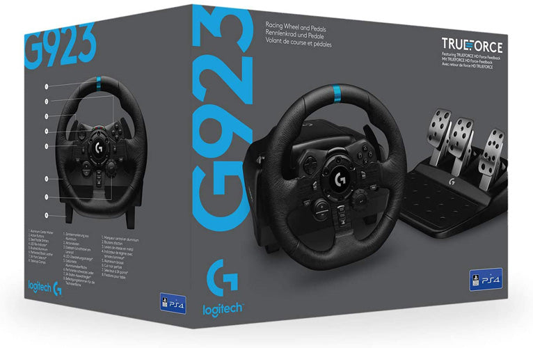 Logitech G923 Racing Wheel and Pedals for PlayStation and PC - Console Accessories by Logitech The Chelsea Gamer