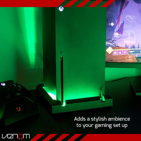 Venom Colour Change LED Stand For Xbox Series X - Video Game Console Accessories by Venom The Chelsea Gamer