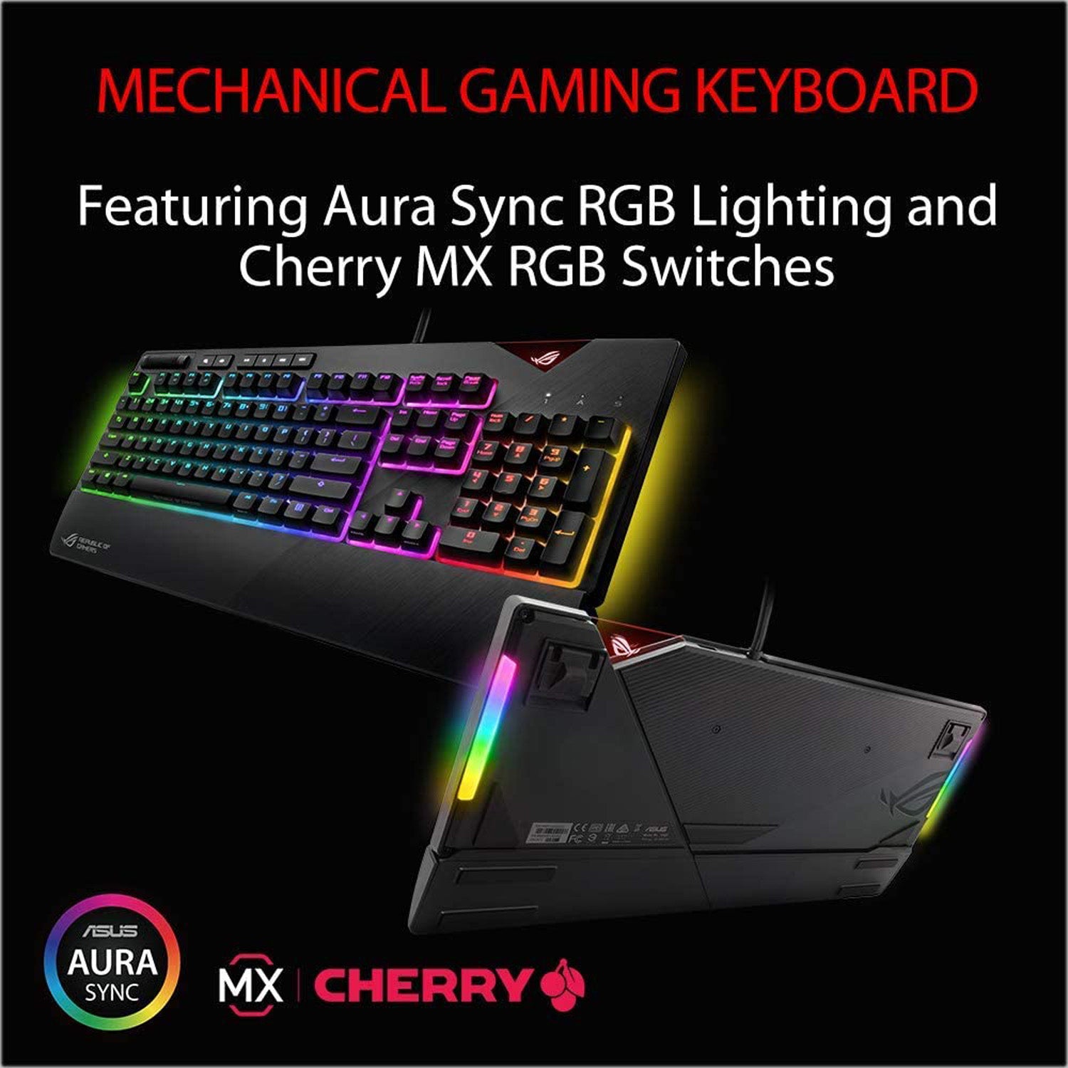 ASUS ROG Strix Flare Keyboard Grey - Keyboard by Asus The Chelsea Gamer