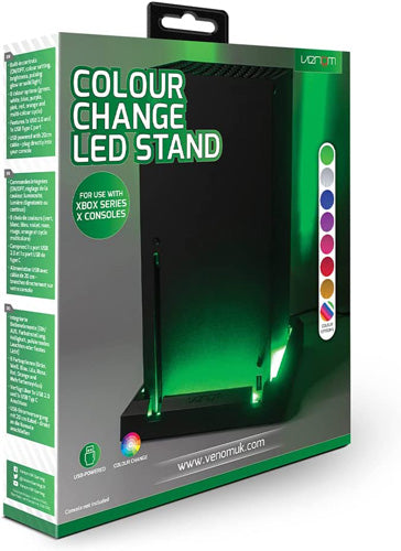 Venom Colour Change LED Stand For Xbox Series X - Video Game Console Accessories by Venom The Chelsea Gamer