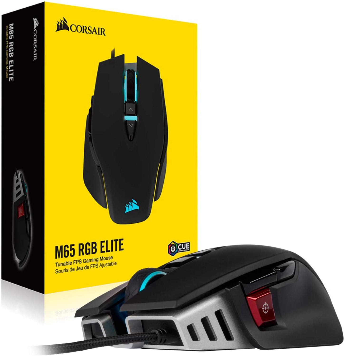Corsair - M65 RGB ELITE Tunable FPS Gaming Mouse - Black - Mice by Corsair The Chelsea Gamer