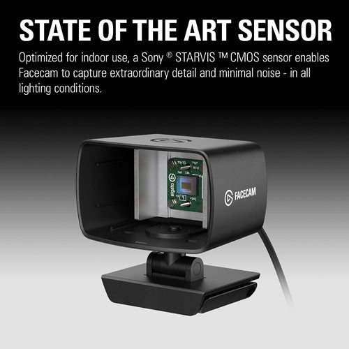 Elgato Facecam - 1080p60 True Full HD Webcam - Core Components by Elgato The Chelsea Gamer