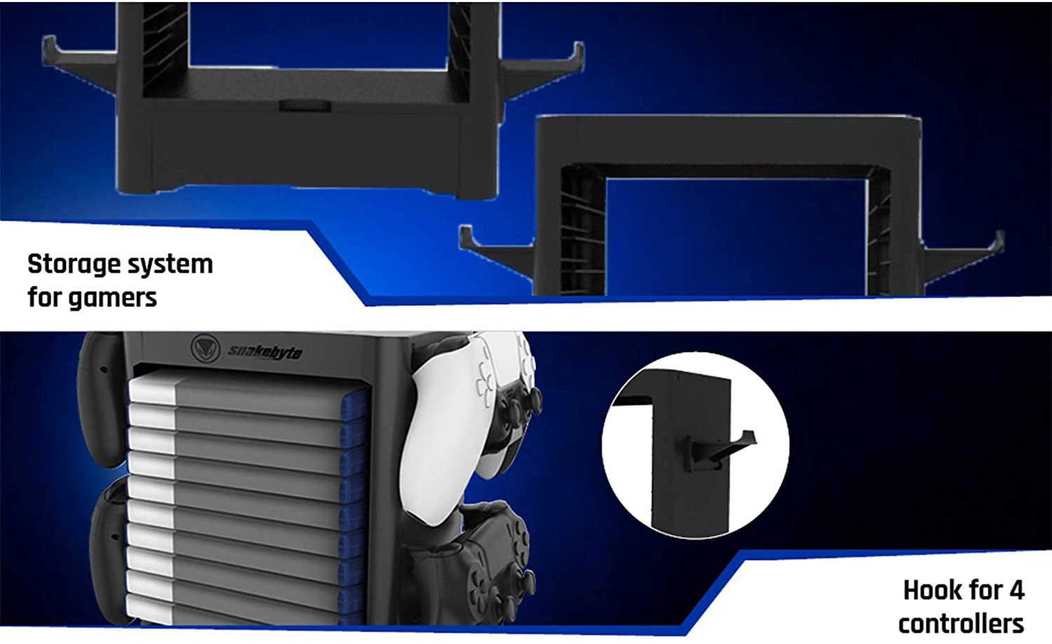 Snakebyte Games:Tower 5™ (PS5) - Console Accessories by SnakeByte The Chelsea Gamer