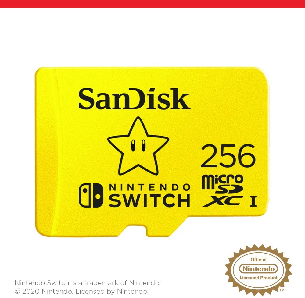 Sandisk 256GB MicroSDXC Memory Card for Nintendo Switch - Console Accessories by Sandisk The Chelsea Gamer