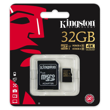 Kingston 32 GB microSDHC - Class 10/UHS-I (U3) - 90 MB/s Read - 45 MB/s Write - Memory by Kingston The Chelsea Gamer