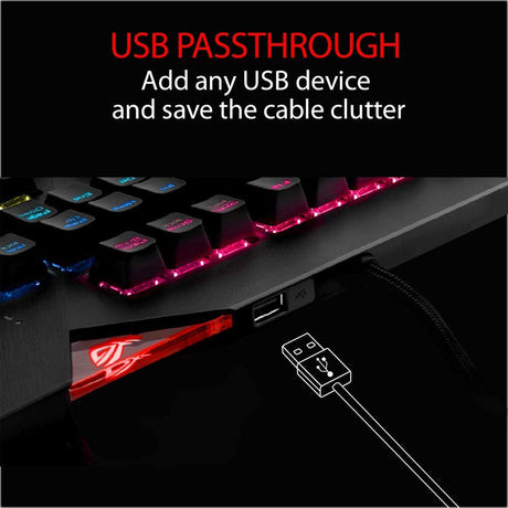 ASUS ROG Strix Flare Keyboard Grey - Keyboard by Asus The Chelsea Gamer