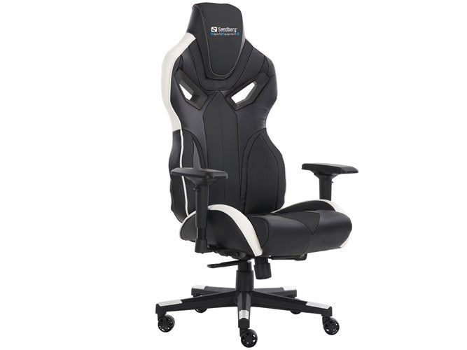 Sandberg Voodoo Gaming Chair Black/White - Furniture by Sandberg The Chelsea Gamer