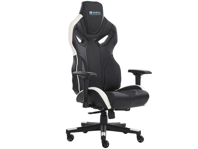 Sandberg Voodoo Gaming Chair Black/White - Furniture by Sandberg The Chelsea Gamer