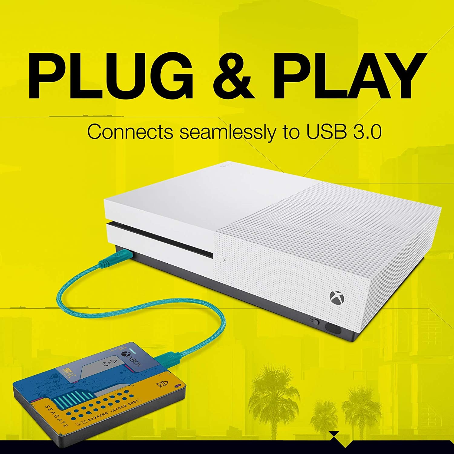 Seagate, HDD Ext 2TB Xbox Drive Cyberpunk USB3 - Console Accessories by Seagate The Chelsea Gamer