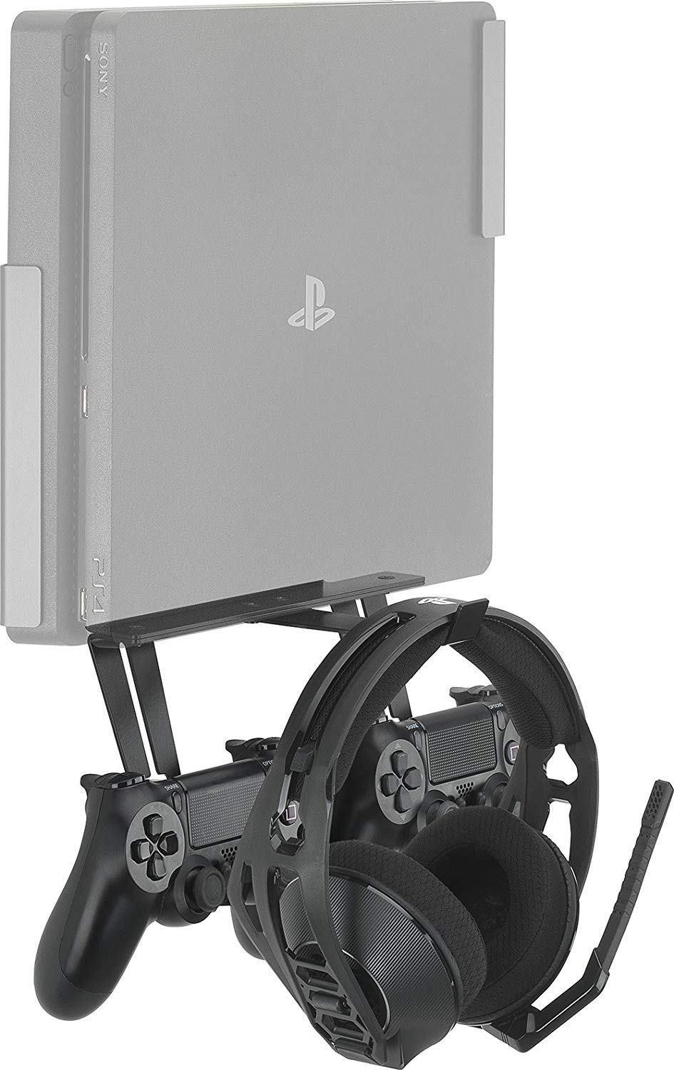 GamingXtra Gaming Wall Mount - PlayStation 4 and Xbox One - Universal Controller and Headphone Hook - Console Accessories by GamingXtra The Chelsea Gamer