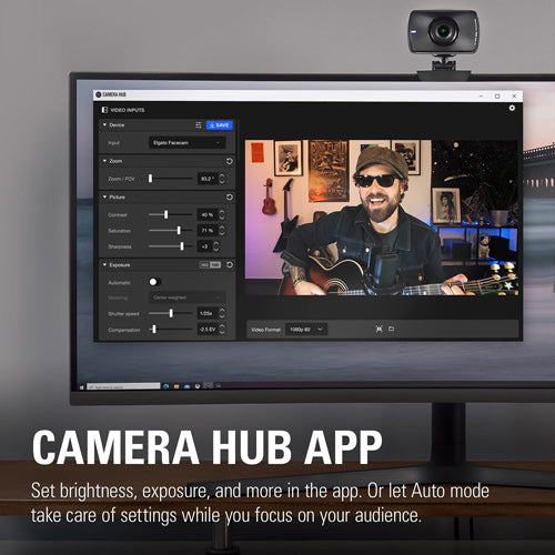 Elgato Facecam - 1080p60 True Full HD Webcam - Core Components by Elgato The Chelsea Gamer