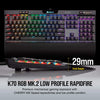 Corsair - K70 RGB MK.2 Low Profile RAPIDFIRE Mechanical Gaming Keyboard - CHERRY® MX - Keyboard by Corsair The Chelsea Gamer