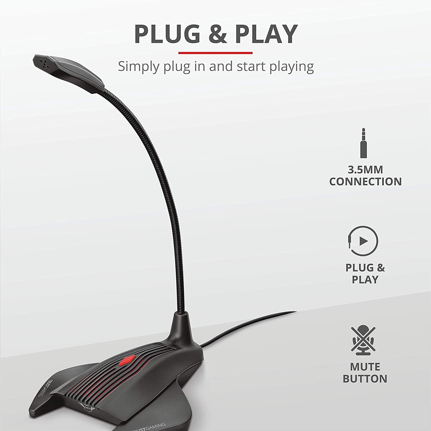 Trust Gaming Nepa GXT 239 Microphone - Core Components by Trust The Chelsea Gamer