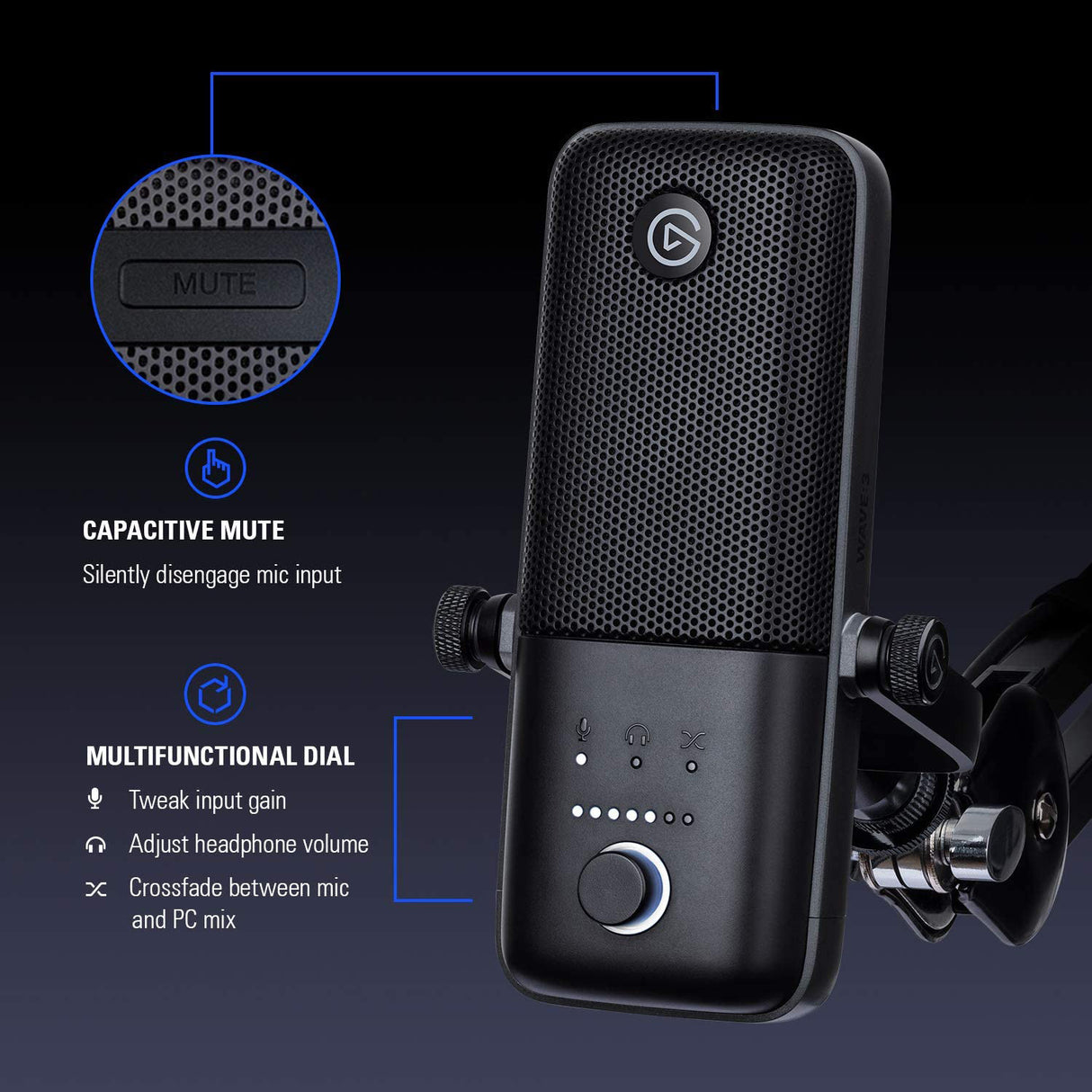 Elgato Wave 3 Mic - Console Accessories by Elgato The Chelsea Gamer