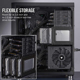 Corsair Crystal Series 680X RGB High Airflow Tempered Glass ATX Smart Gaming Case - Black - Core Components by Corsair The Chelsea Gamer