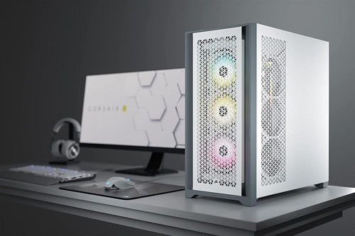 Corsair 5000D AIRFLOW Midi Tower PC Case - White - Core Components by Corsair The Chelsea Gamer