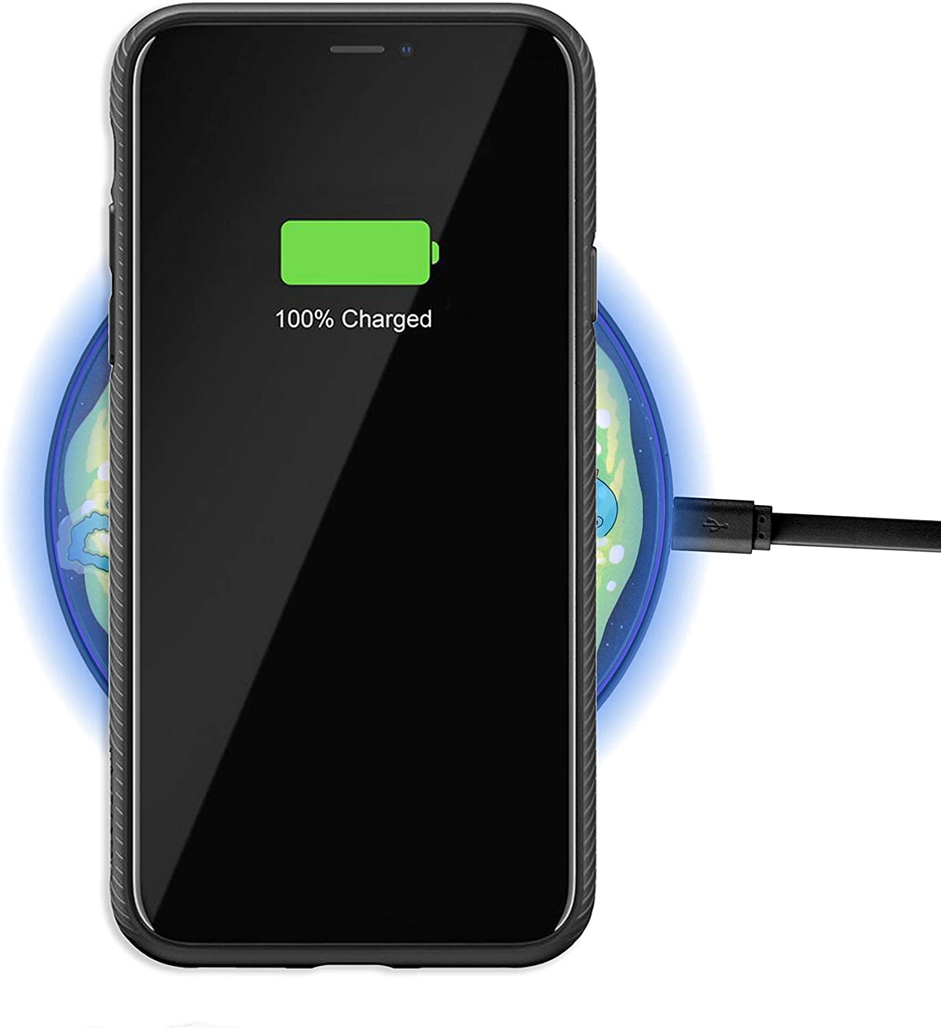 Rick & Morty - 10watt Fast Wireless charger - merchandise by Lazerbuilt Ltd The Chelsea Gamer