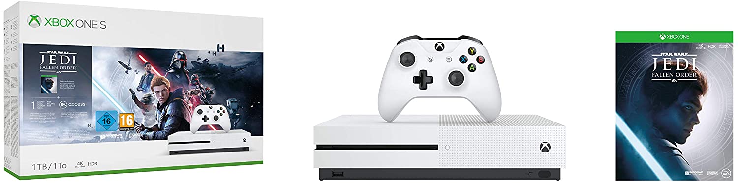 Xbox One S 1TB Console - Star Wars Jedi: Fallen Order Bundle - Console pack by Microsoft The Chelsea Gamer