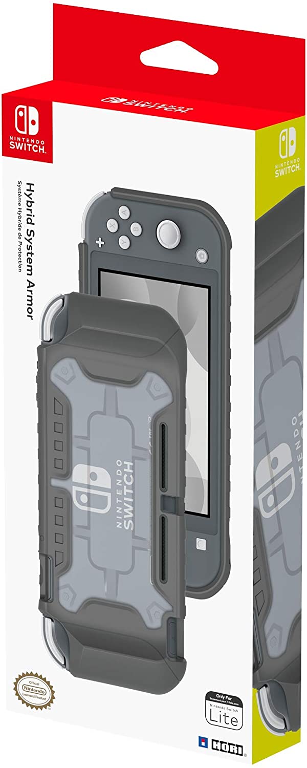 Nintendo Switch Lite Hybrid System Armor (Grey) by HORI - Console Accessories by HORI The Chelsea Gamer