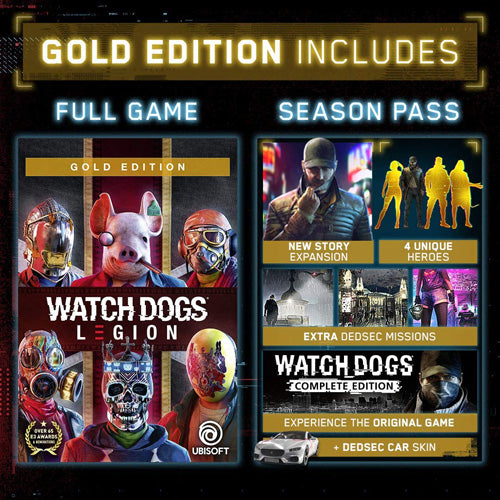 Watch Dogs Legion Gold Edition - PlayStation 5 - Video Games by UBI Soft The Chelsea Gamer