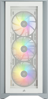 Corsair iCUE 4000X RGB Tempered Glass Mid-Tower ATX Case - White - Core Components by Corsair The Chelsea Gamer