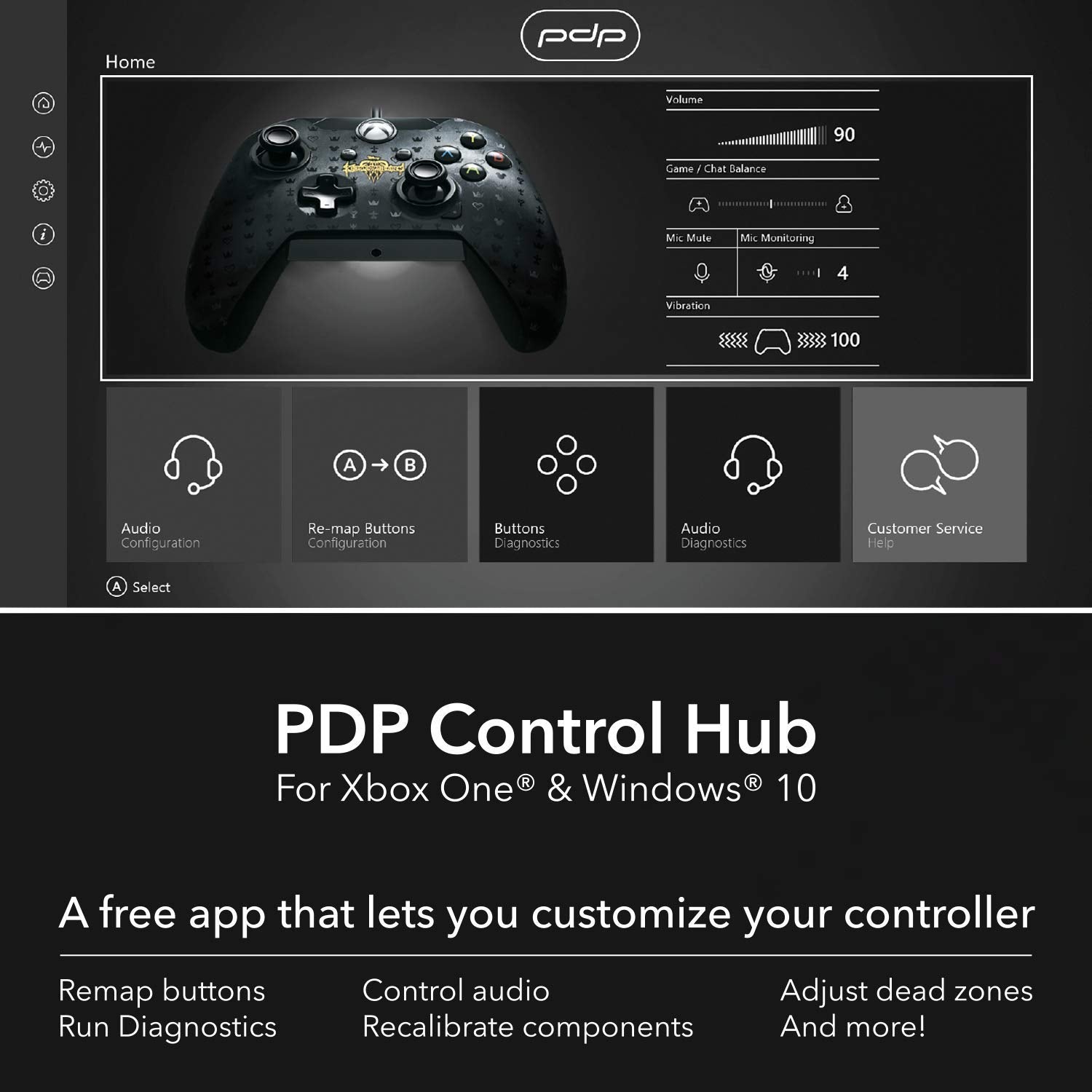 Kingdom Hearts Limited Edition Xbox One Controller - Wired - Console Accessories by HORI The Chelsea Gamer