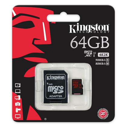 Kingston 64 GB microSDXC - Class 3/UHS-I - 90 MB/s Read - 80 MB/s Write - Memory by Kingston The Chelsea Gamer