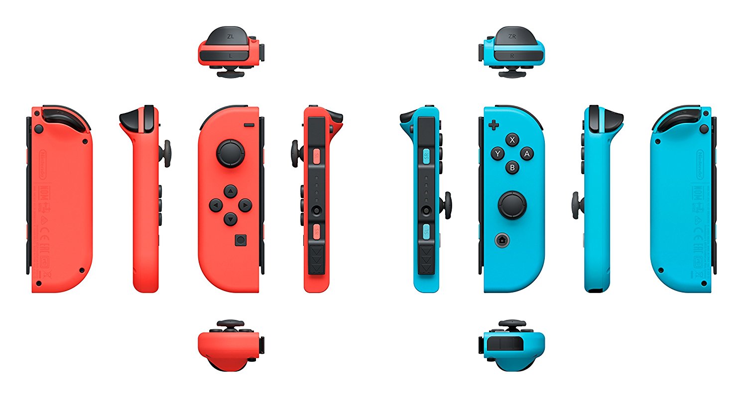 Nintendo Switch Joy-Con Pair Neon Red / Neon Blue - Console Accessories by Nintendo The Chelsea Gamer