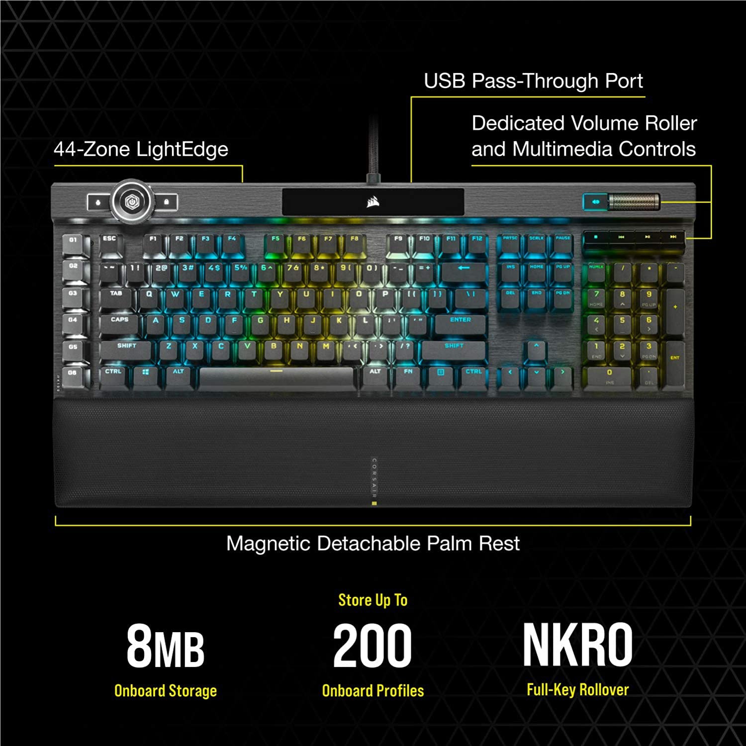 Corsair - K100 RGB Optical - Mechanical Gaming Keyboard - Black - Keyboard by Corsair The Chelsea Gamer