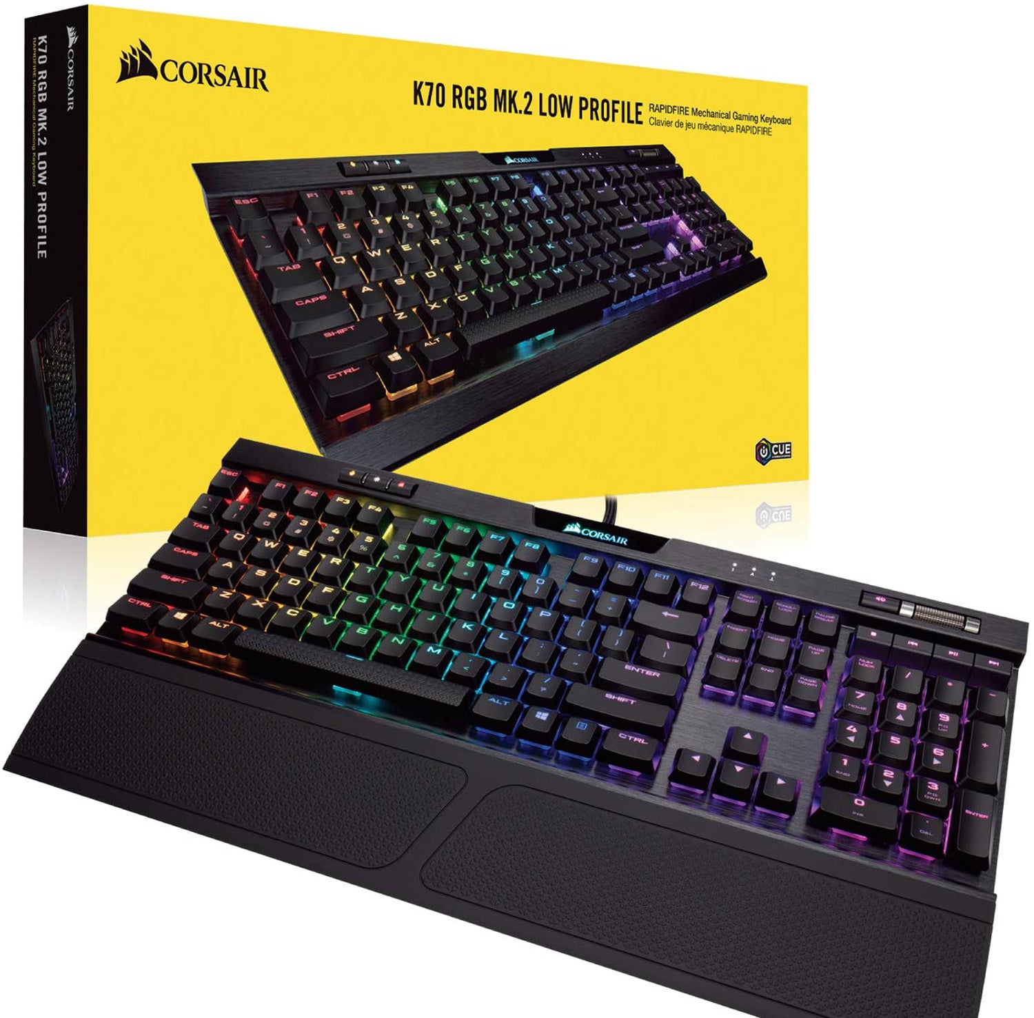 Corsair - K70 RGB MK.2 Low Profile RAPIDFIRE Mechanical Gaming Keyboard - CHERRY® MX - Keyboard by Corsair The Chelsea Gamer