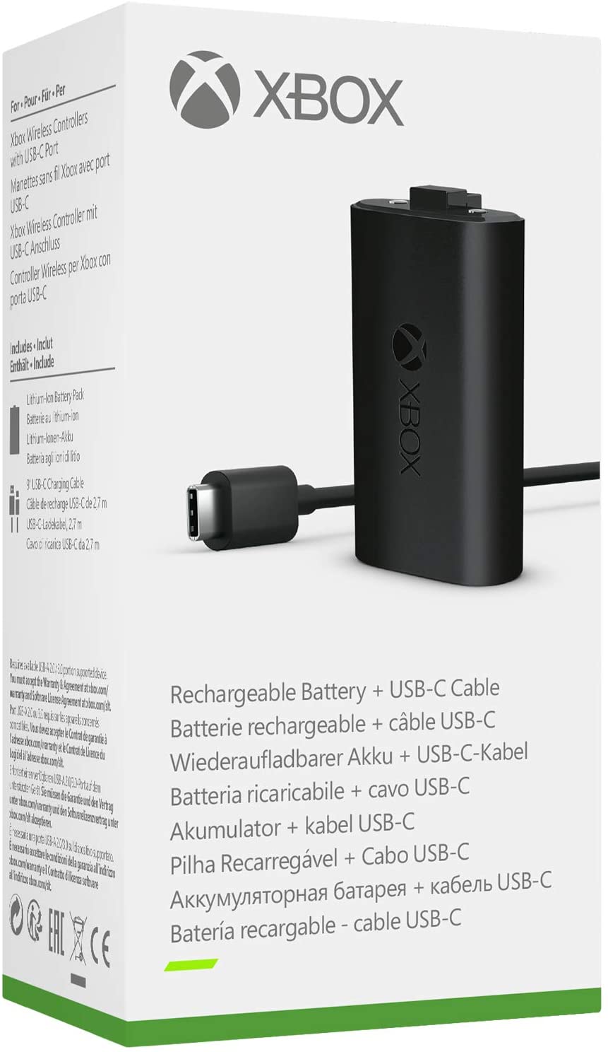 Xbox Play and Charge Kit USB - NEW - Console Accessories by Microsoft The Chelsea Gamer