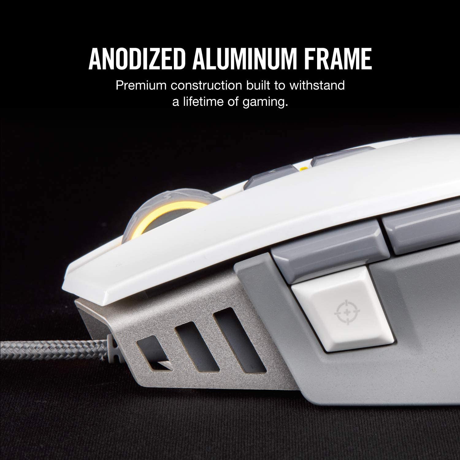 Corsair - M65 RGB ELITE Tunable FPS Gaming Mouse - White - Mice by Corsair The Chelsea Gamer