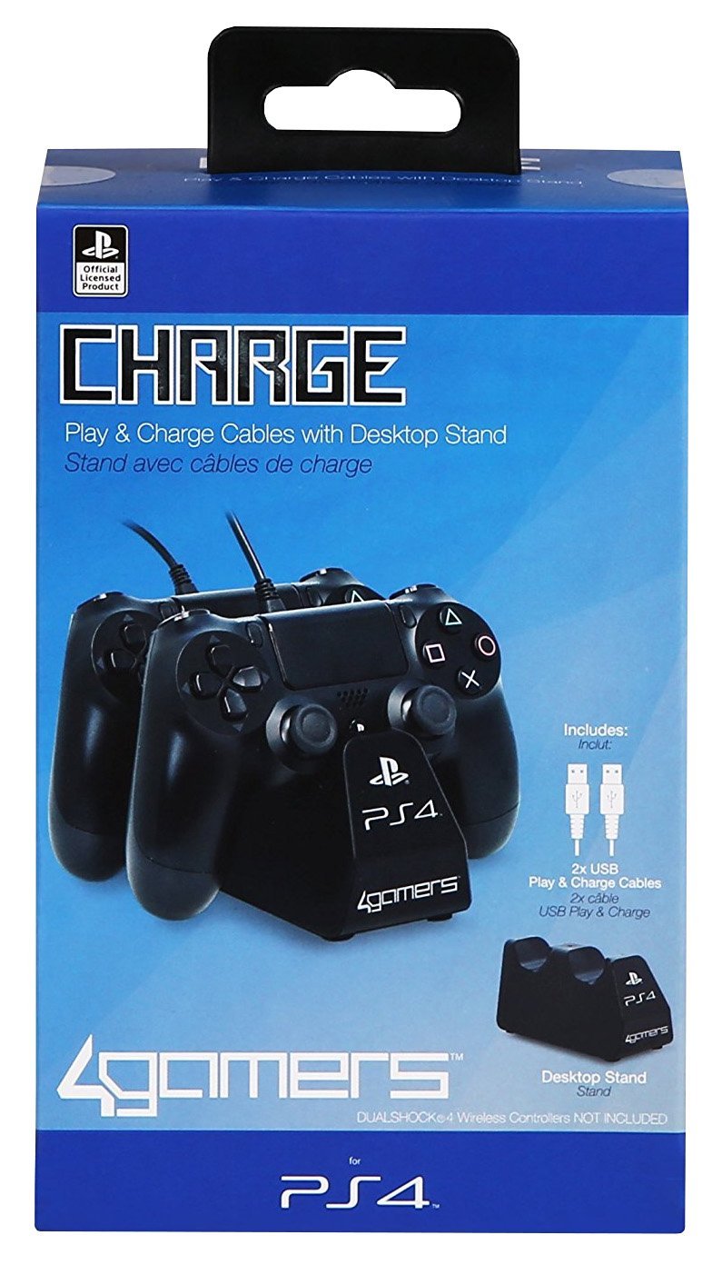 Officially Licensed Dual Controller Stand with Twin USB Charging Cables - A4T - Console Accessories by A4T The Chelsea Gamer