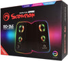 Marvo Scorpion SG-265 Black with RGB LED Stereo Gaming Speakers - Audio by Marvo The Chelsea Gamer