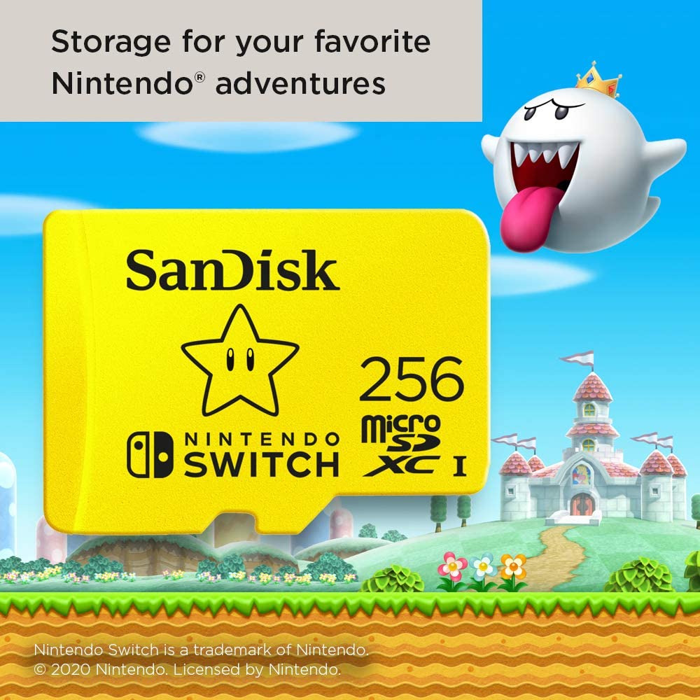 Sandisk 256GB MicroSDXC Memory Card for Nintendo Switch - Console Accessories by Sandisk The Chelsea Gamer