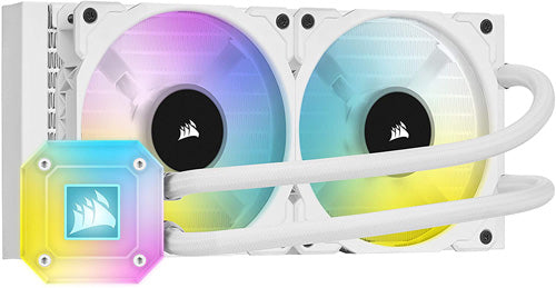 Corsair iCUE H100i ELITE CAPELLIX Liquid CPU Cooler - White - Core Components by Corsair The Chelsea Gamer