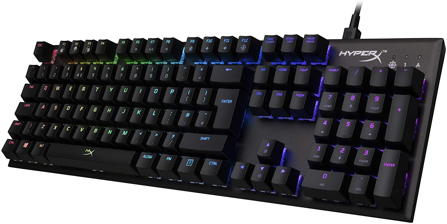HyperX Alloy FPS USB RGB LED Gaming Keyboard with Mechanical Kailh Silver Speed Switches - Keyboard by HyperX The Chelsea Gamer
