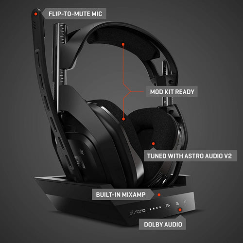 Astro A50 Wireless Headset & Base Station - PlayStation 4 - Console Accessories by Astro Gaming The Chelsea Gamer