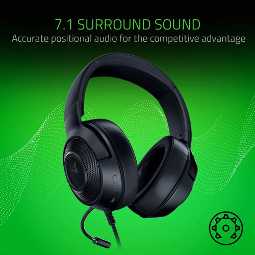 Razer Kraken X - Black - Wired Headset - Console Accessories by Razer The Chelsea Gamer