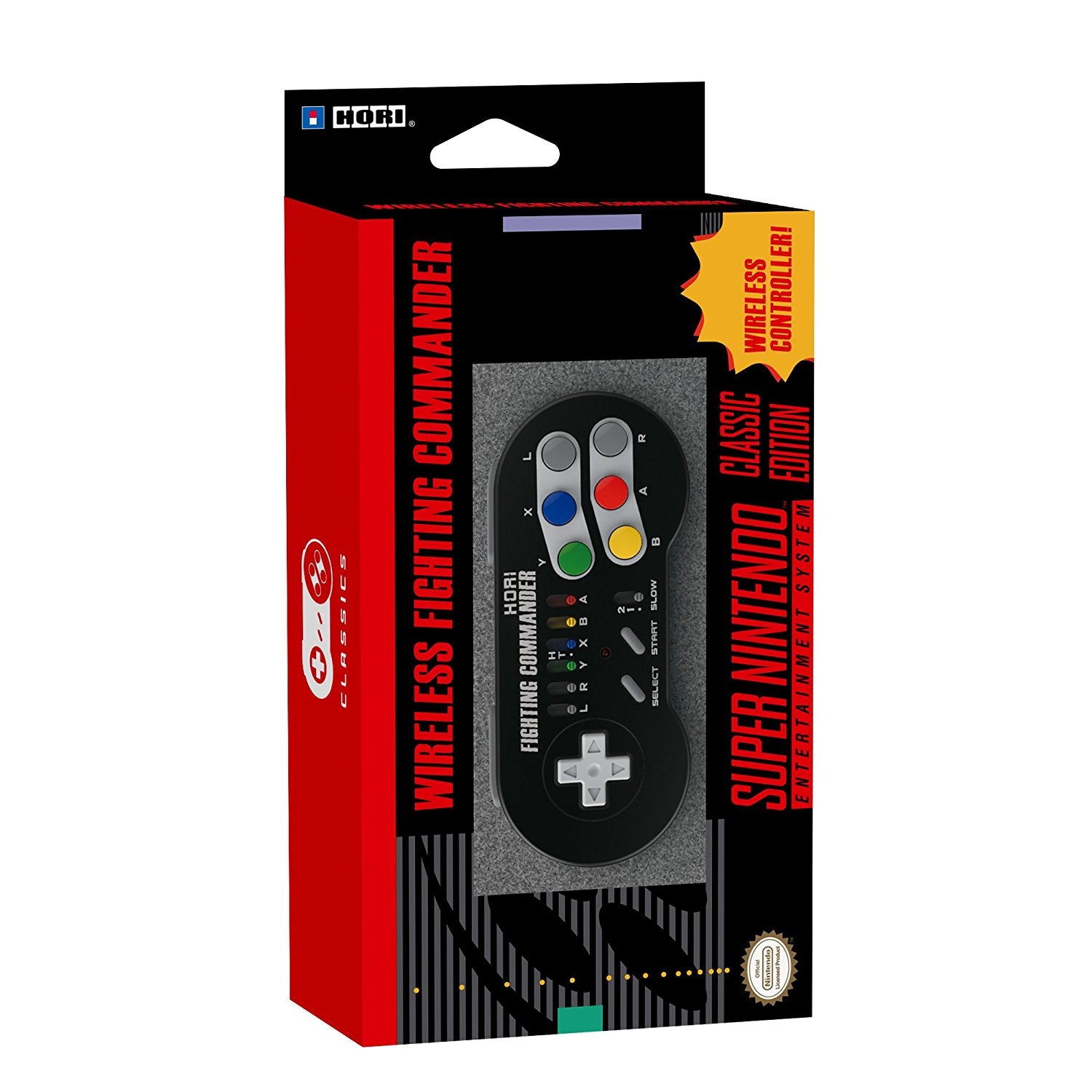 HORI Wireless Mini SNES Fighting Commander Classic Controller - Console Accessories by HORI The Chelsea Gamer