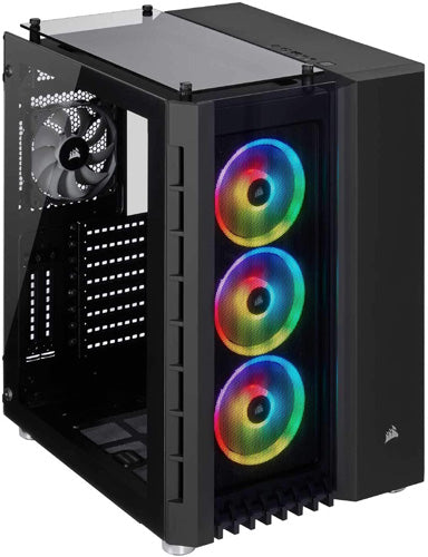 Corsair Crystal Series 680X RGB High Airflow Tempered Glass ATX Smart Gaming Case - Black - Core Components by Corsair The Chelsea Gamer