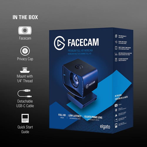 Elgato Facecam - 1080p60 True Full HD Webcam - Core Components by Elgato The Chelsea Gamer