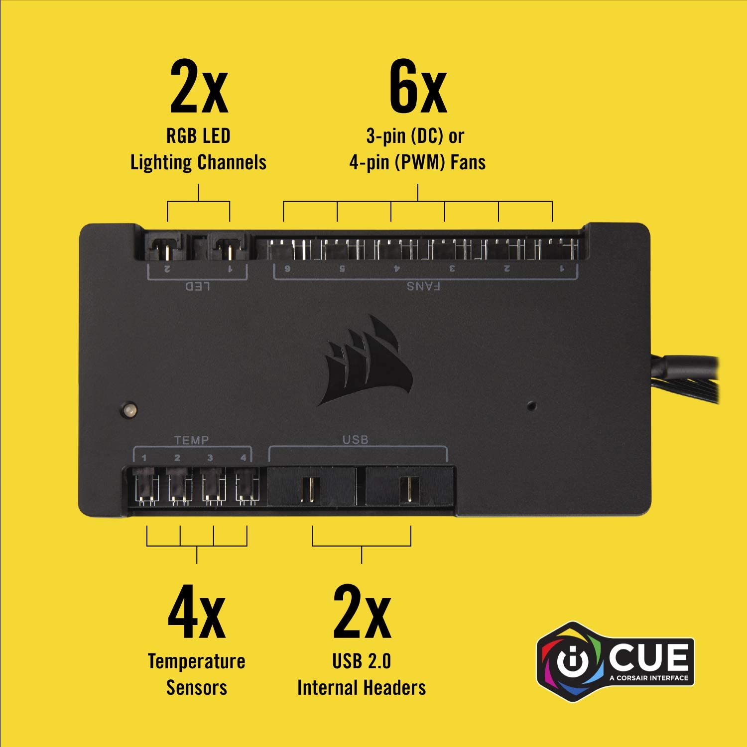 iCUE Commander PRO Smart RGB Lighting and Fan Speed Controller - Core Components by Corsair The Chelsea Gamer