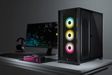 Corsair iCUE 5000X RGB Midi Tower PC Case - Black - Core Components by Corsair The Chelsea Gamer