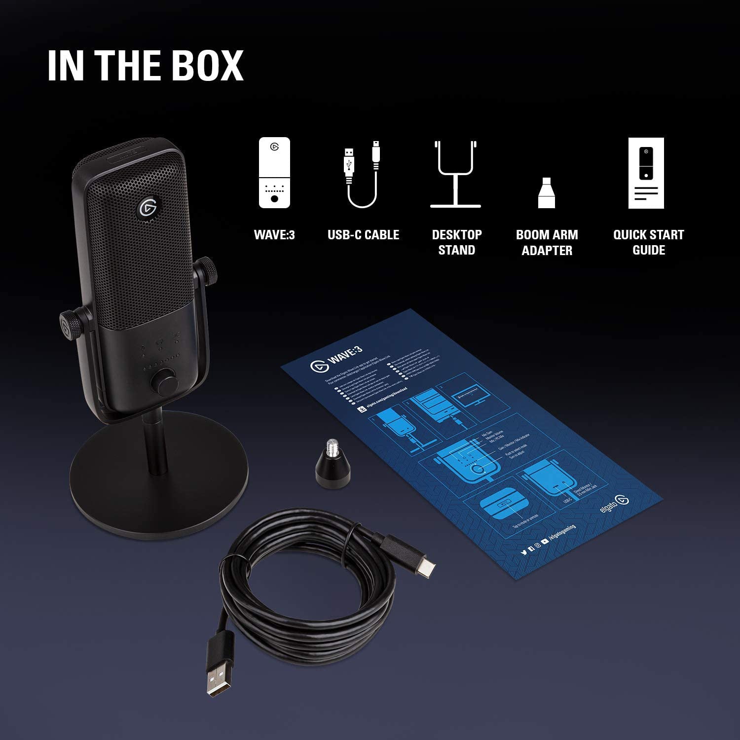 Elgato Wave 3 Mic - Console Accessories by Elgato The Chelsea Gamer