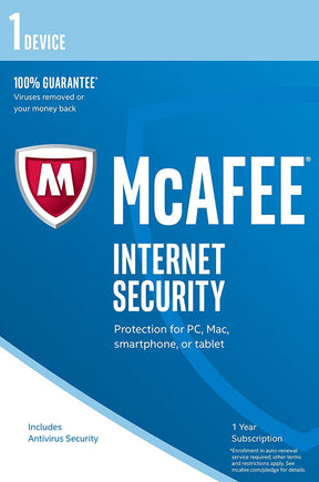 McAfee 2017 Internet Security - 1 Device (PC/Mac/Android) - Software by McAfee The Chelsea Gamer