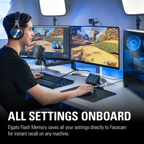 Elgato Facecam - 1080p60 True Full HD Webcam - Core Components by Elgato The Chelsea Gamer