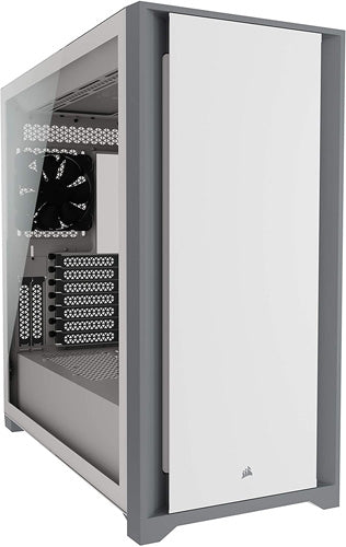 Corsair 5000D Tempered Glass Midi Tower PC Case - White - Core Components by Corsair The Chelsea Gamer