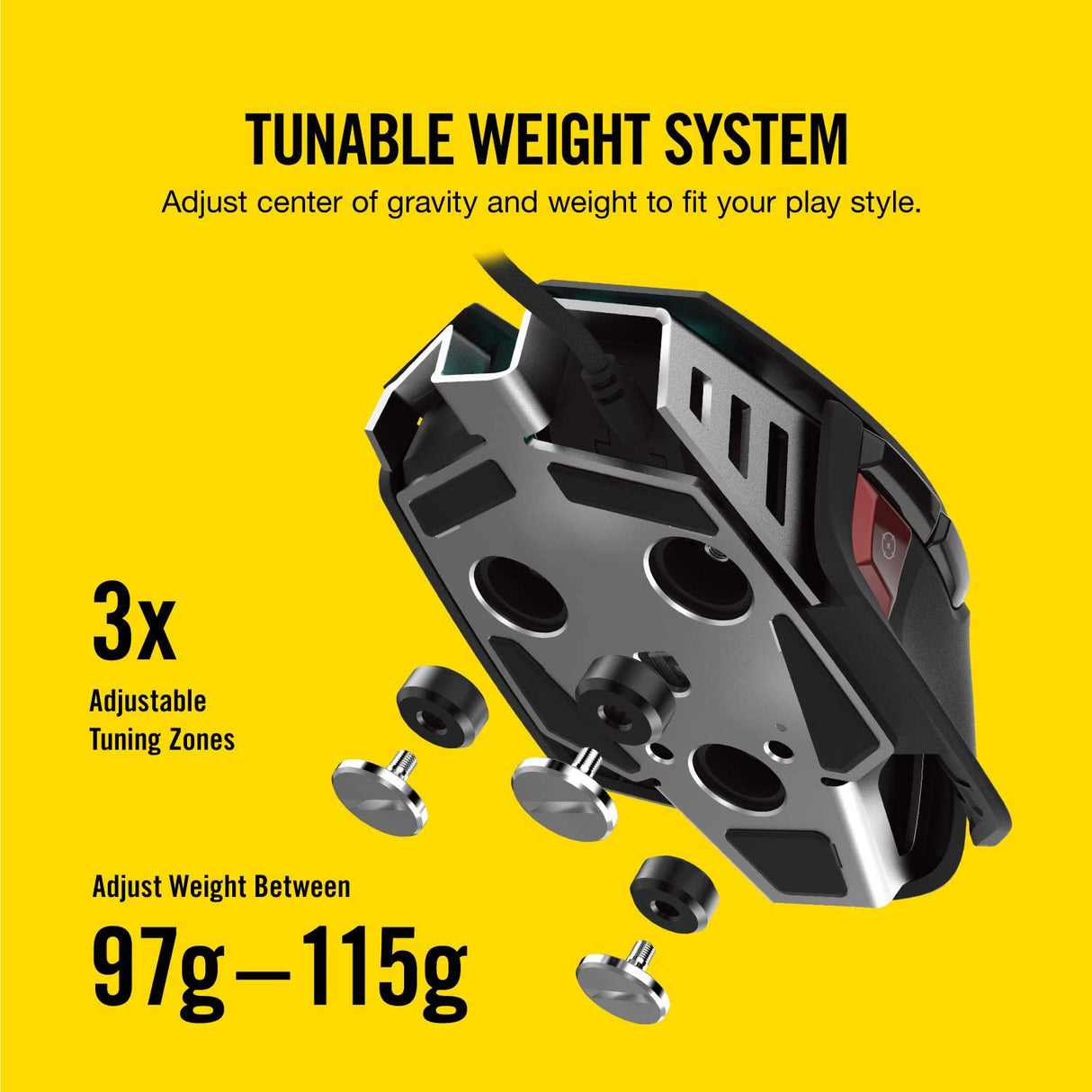 Corsair - M65 RGB ELITE Tunable FPS Gaming Mouse - Black - Mice by Corsair The Chelsea Gamer