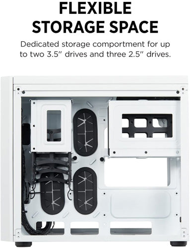 Corsair Crystal 280X PC Case - White - Core Components by Corsair The Chelsea Gamer